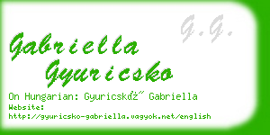 gabriella gyuricsko business card